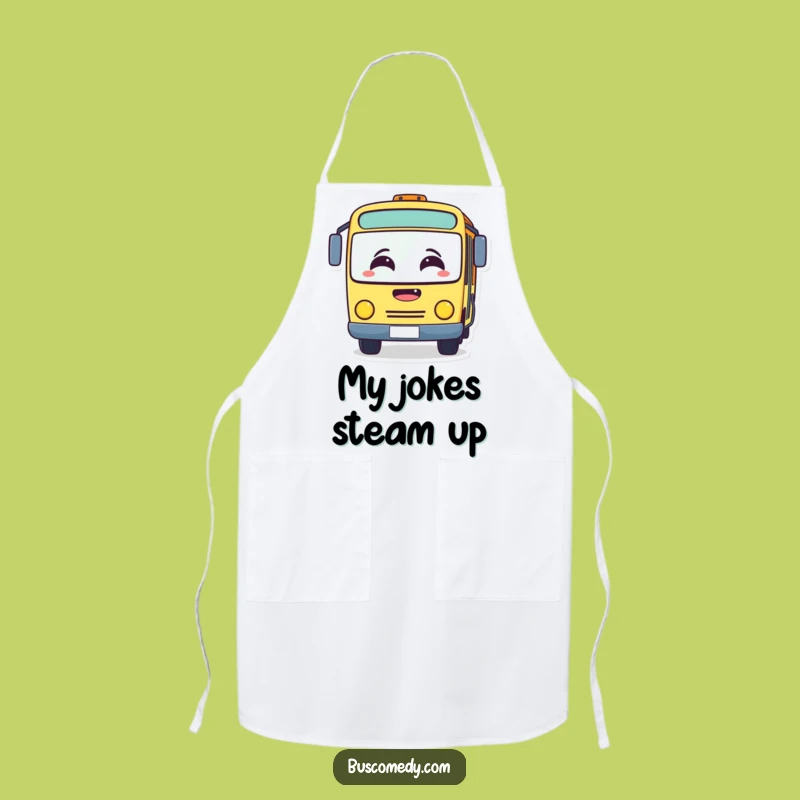 Funny Laughing Bus Apron: Foggy Windshield, Cook Up Funny Gifts & Giggles