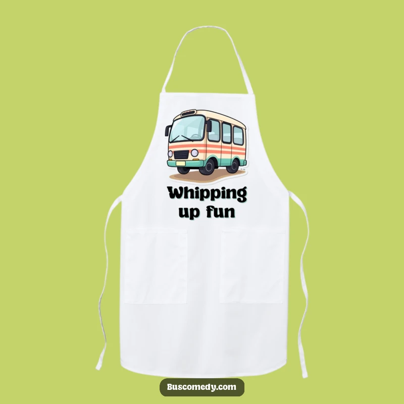 Funny Driving Bus Apron: Hilarious Kitchen Action, Perfect Funny Gift for Cooks