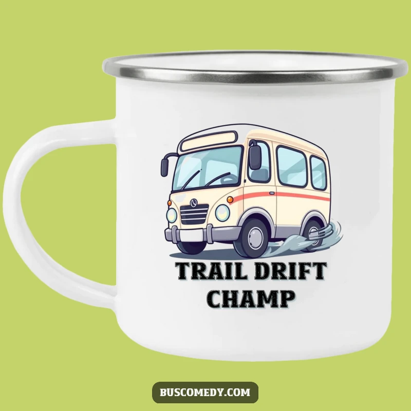 Funny Drifting Bus Camping Mug - Adventure at Full Speed!