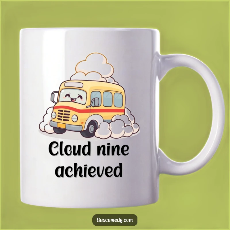 Funny Bus Cloud Giggle Mug: A Hilarious Gift for Cloud Lovers and Bus Enthusiasts