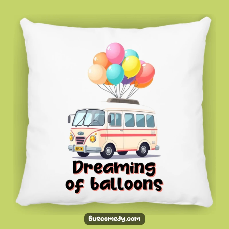 Funny Kawaii Bus Balloon Pillow: Cozy Balance - Cute Funny Gift!