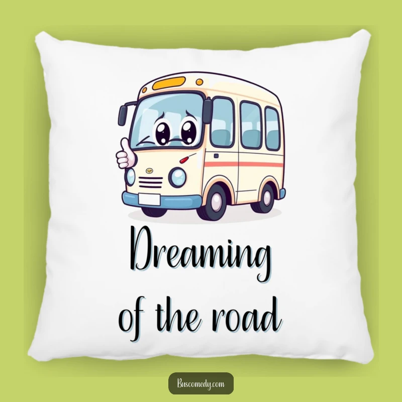 Cozy Funny Kawaii Bus Thumbs Up Pillow: Comfort Meets Cheerful Vibes
