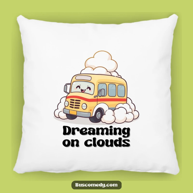 Funny Bus Cloud Giggle Pillow: Add Comfort and Laughter to Your Home Decor