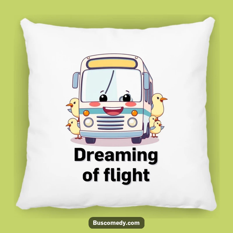 Funny Bus Being Towed Pillow: Cuddle Up with This Hilarious, Comfy Companion!