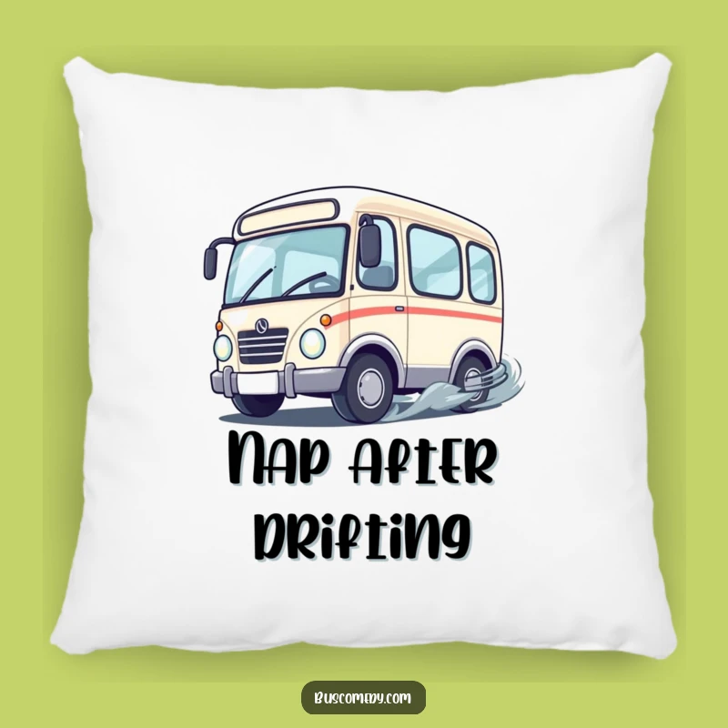 Funny Drifting Bus Pillow - Comfy & Thrilling Decor