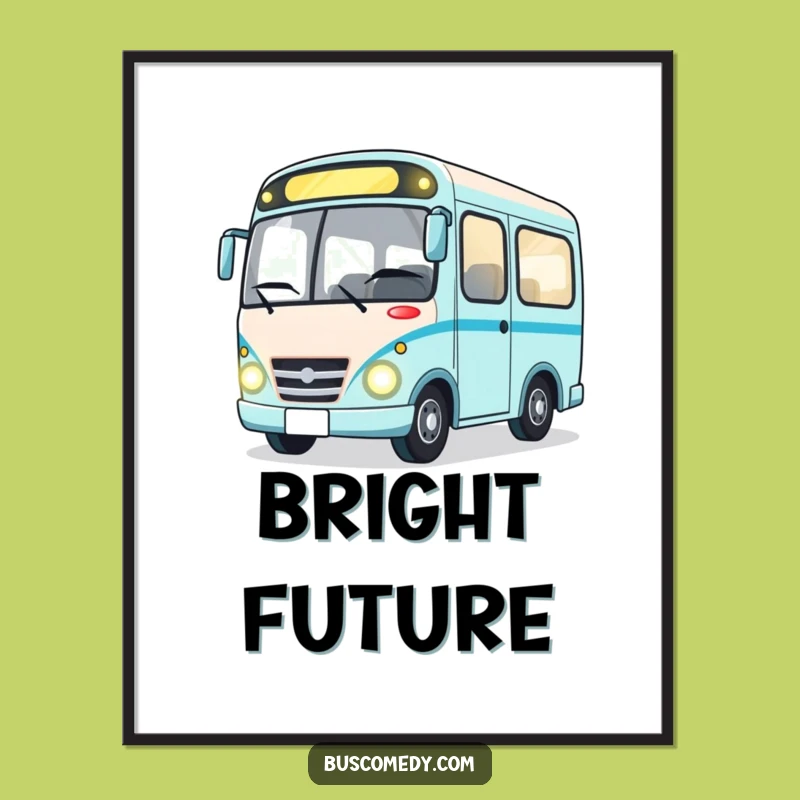 Funny Winking Bus Digital Art: Cheerful Character Download for Instant Smiles