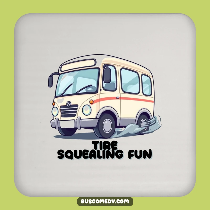 Funny Drifting Bus Coaster - Protect Surfaces with Speed!