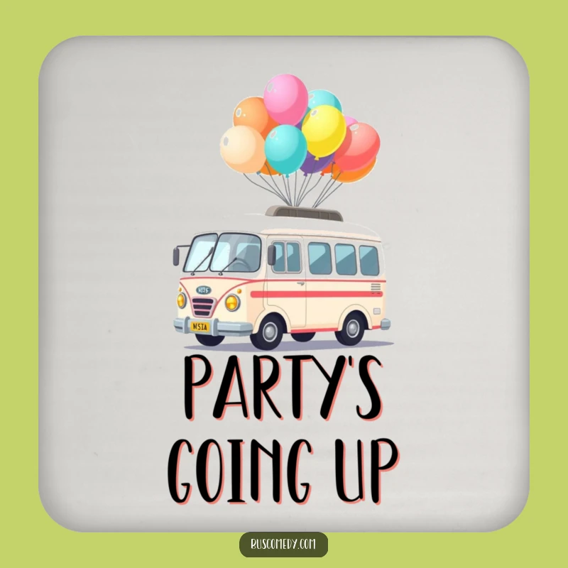 Funny Kawaii Bus Balloon Coasters: Protect & Delight - Smart Funny Gift!