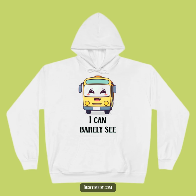 Cozy Funny Laughing Bus Hoodie: Foggy Windshield, Warm Funny Gift for Chucklers