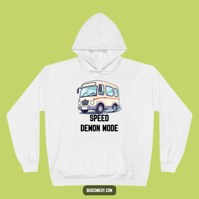 Funny Drifting Bus Hoodie - Cozy & Action-Packed Comfort