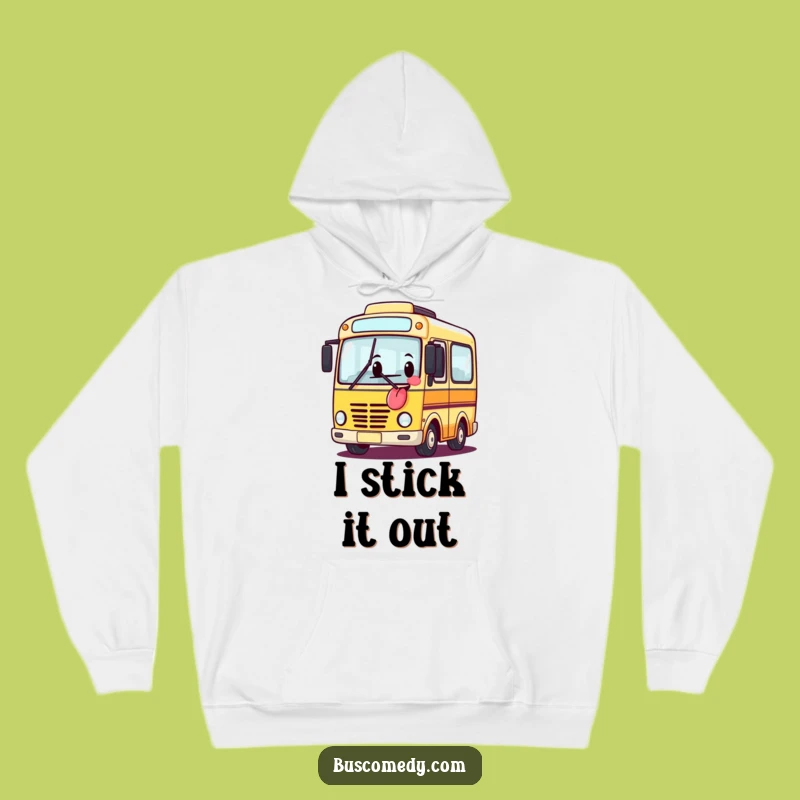 Funny Bus Tongue Out Hoodie: Cozy & Comical Wear, The Perfect Silly Gift!