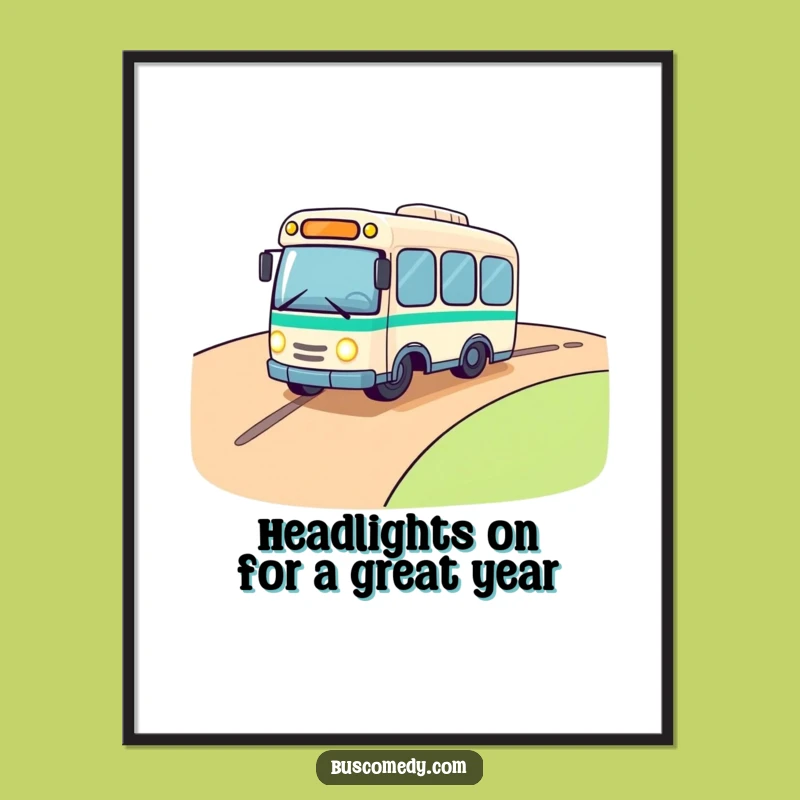 Funny Free Printable Wall Art: Rolling Bus - Hilarious Downloadable Decor!