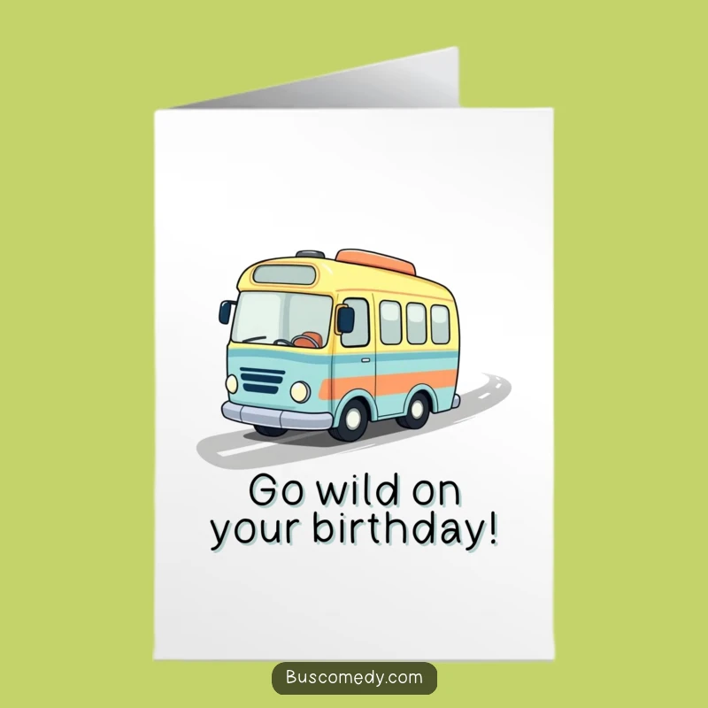 Free Printable Birthday Card: Speedy Hat Bus for a Fun Downloadable Gift
