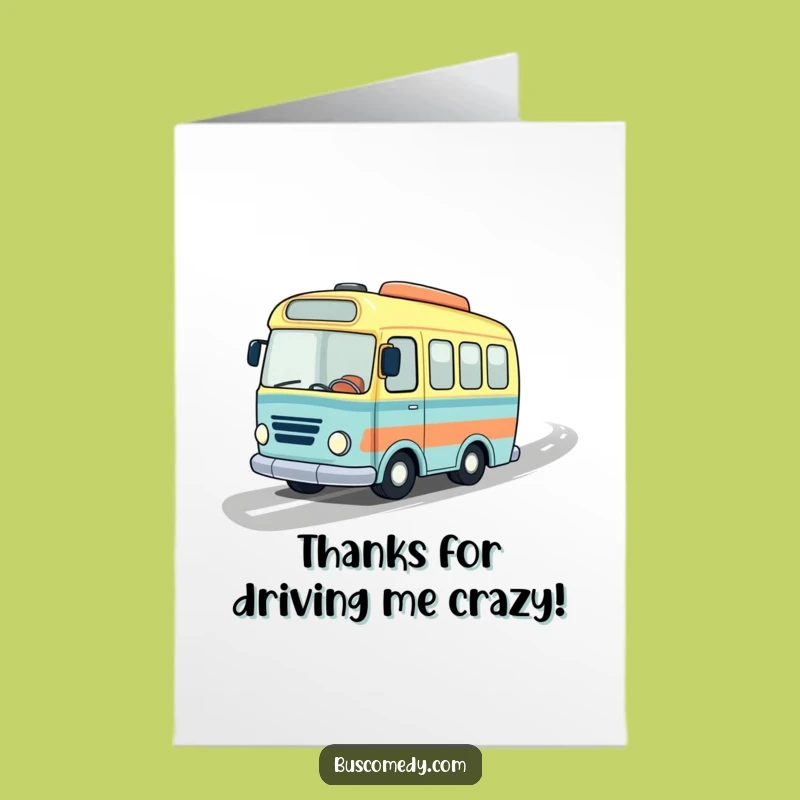 Free Printable Thank You Card: Speedy Hat Bus for a Swift Downloadable Gift