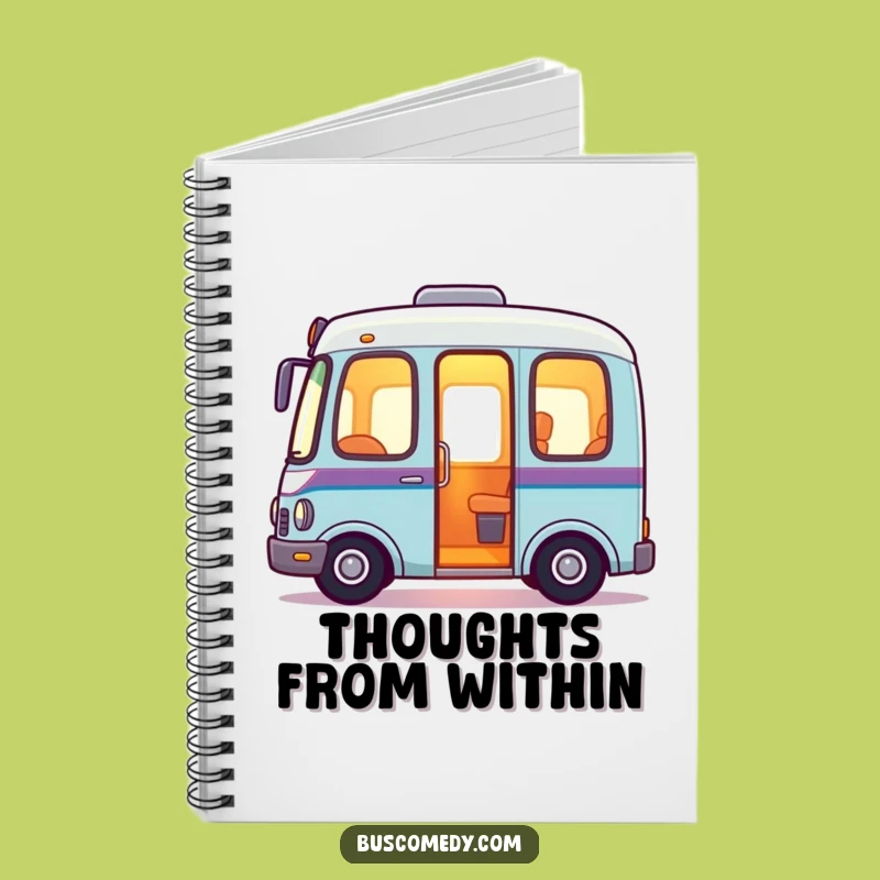 Friendly Glow Bus Notebook: Cozy Illuminating Bus Journal, Welcoming Stationery Gift!