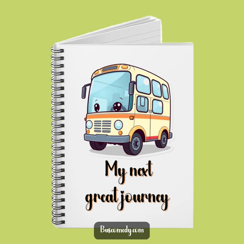 Funny Adventure Bus Notebook: Cute Wheels Spinning, Journal Your Funny Gift Ideas