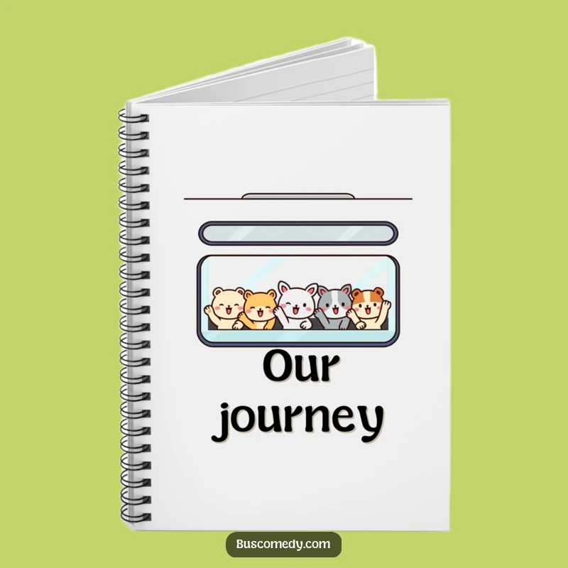 Funny Animal Bus Notebook: Adorable Passengers Journal for Cheerful Notes