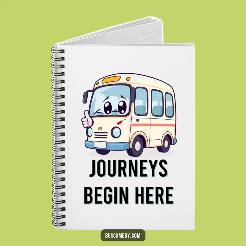 Funny Kawaii Bus Thumbs Up Notebook: Jot Down Ideas with Cheerful Style
