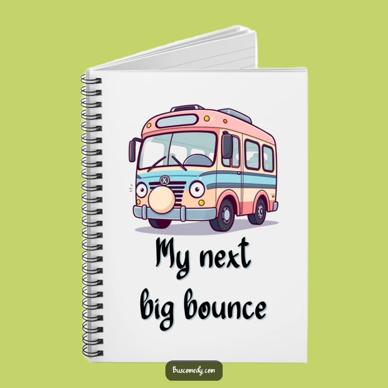 Funny Playful Bus Notebook: Bouncing Ball Vehicle Journal, Creative Funny Gift!