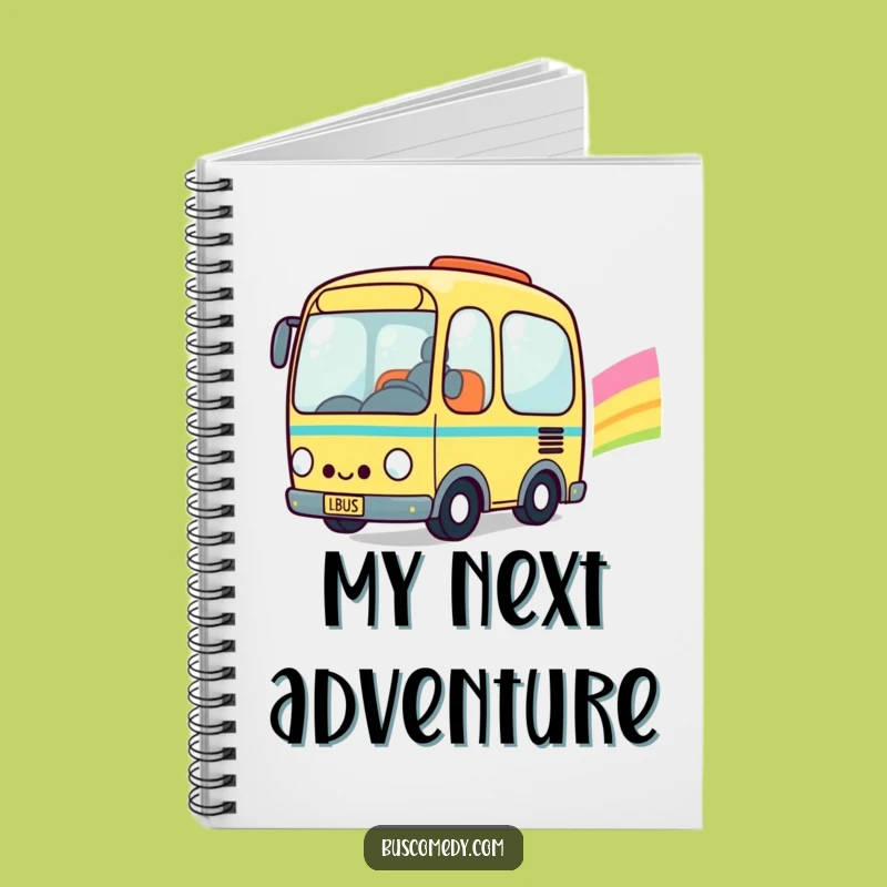 Funny Kawaii Bus Rainbow Notebook: Jot Down Happy Thoughts with Style