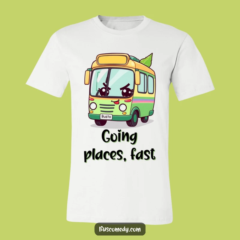 Funny Determined Bus Leaf Race T-Shirt: Motivational Boar Apparel Gift