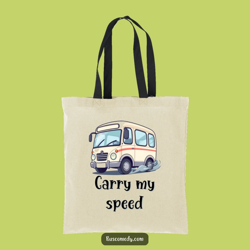 Funny Drifting Bus Tote Bag - Carry Your Speed!