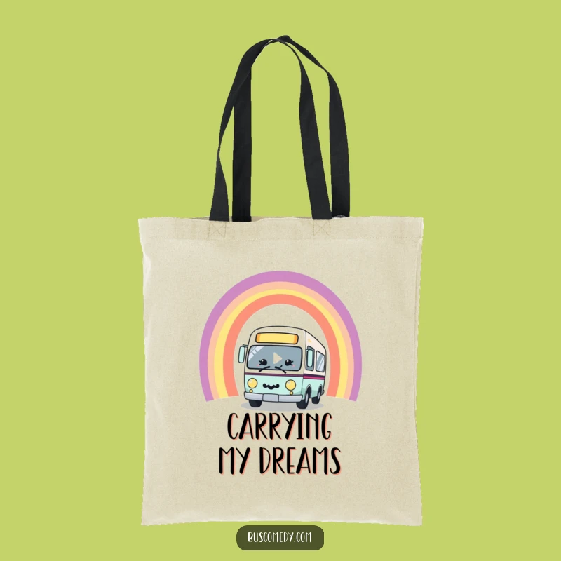Funny Kawaii Bus Rainbow Tote Bag - Carry Your Sunshine!