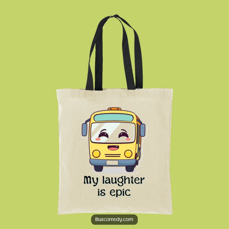 Funny Foggy Bus Tote Bag: Windshield Fogged, Carry Your Funny Gift Laughs